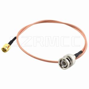 China BNC Male to SMA Male Connector RF Coaxial Cable , RG316 Antenna Extension Cable supplier