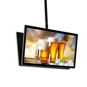 China Super Thin Digital Signage Lcd Display Marketing Hanging Double Side Ad Screen 49 supplier