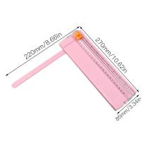 China ZEQUAN Small Orange Paper Cutter for Children's DIY A5 Mini Manual Paper Trimmer on sale