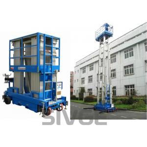 Four Mast Two Men Aerial Work Platform With 8m Working Height 480 Kg Load Capacity