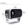 China K6 Mini HD 720P Projector Android 360° Rotating Flip Home Smart Projector 4K Auto Focus wholesale