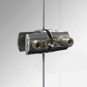 Frame Supports Glass Brass Standoff Fittings Retail Wall Display Systems For 6mm Rod