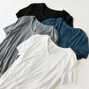 wholesale bamboo clothing mens V neck blank high quality bamboo fiber t shirt