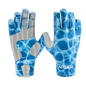 Custom Fingerless Safety Gloves Uv Sun Upf 50+ Spf 50+ Camo Fishing Gloves