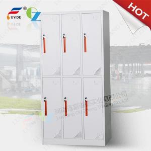 China 6 compartment steel wardrobe/metal locker cabinet/steel locker,six door,easy open supplier