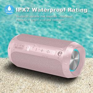 RGB Lights IPX7 Waterproof Wireless Speaker Portable For Pool