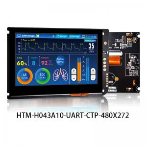 China 4.3 Inch UART Capacitive Touch Screen TFT LCD 480x272 Display With Lcd Controller Board supplier