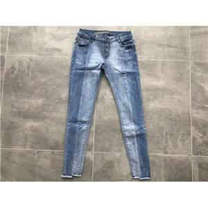 Custom Ladies Denim Jeans / Stretchy Skinny Jeans Womens Mid Rise Skinny Jeans TW73148