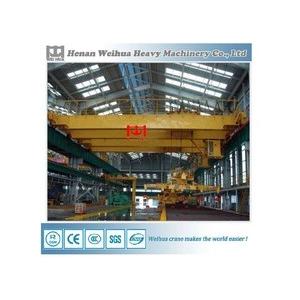 China Overhead  crane with magnetic lifting beam supplier
