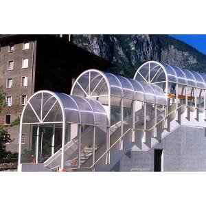 Sunproof  Twin Wall Polycarbonate Sheet , Clear Polycarbonate Panels 4mm