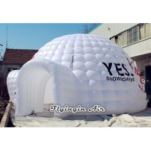 China 8m White Inflatable Dome Tent with Two Doors for Party, Wedding and Trade Show supplier