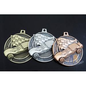 Antique Plating 3D Design Custom Zinc Alloy Metal Engraved Racing Bicycle Medals Without Soft Enamel
