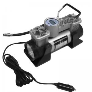 China 150 Psi Tire Inflator Digital Gauge Car Air Compressor DC 12v Double Cylinder supplier