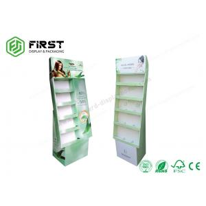 China Customized Corrugated Paper Cardboard Advertising Carton Floor Stand Displays For Exhibition supplier