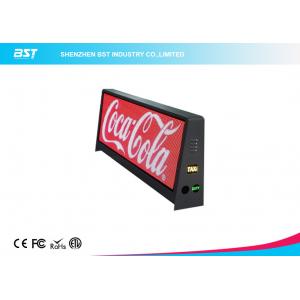 China P5mm Taxi Advertising Screens , Waterproof IP65 Taxi Top LED Display 192 X 64 Dot Resolution wholesale
