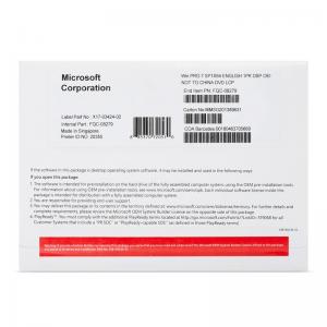 China Global Microsoft Windows 7 Pro Oem Cd Key With DVD Life Time Warranty supplier