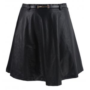 Casual Womens Fashion Skirts A Line Loose Pu Skirt For Spring / Summer