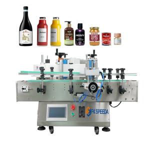 China Automatic Desktop Induction Labeling Machine for Round Bottles Cans Jars Production supplier
