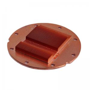 Passivation 650 Copper C1100 Skived Dense Fins Heat Sink For Led Lighting