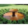 China Rusty Corten Steel Water Feature Metal Bowl Water Feature For Interior Decoration wholesale