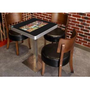 China 21.5 inch smart dining digital signage android multi touch screen coffee game table with touch screen and card reader supplier