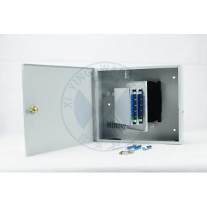 China Indoor Cold rolled steel(SPCC)  Wall Mounted Fiber Optic Distribution Box with 2*1:8  PLC Port SC supplier