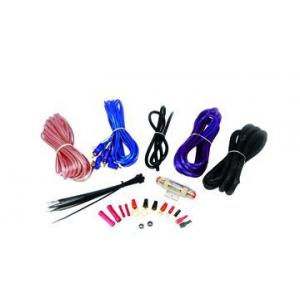 8 GA Transparent PVC Car Audio Amplifier Wire  Kit with 60A AGU Gold Fuse Holder and 1.8m Black Split loom Tube
