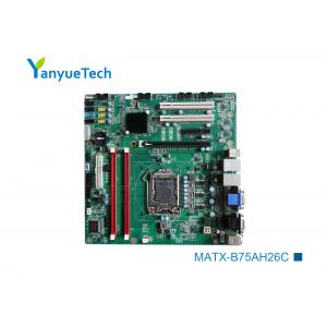 MATX-B75AH26C 2 Gigabit LAN Micro ATX Motherboard / Intel PCH B75 Matx Motherboard 8 USB2.0