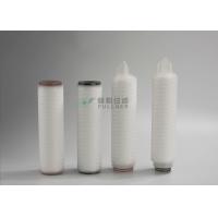 China Pleated PES Membrane Filter Cartridge , RO Water Filter Cartridge 0.22um 10 on sale