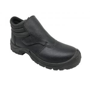 Artificial All Leather Steel Toe Boots , Comfortable Steel Toe Work Shoes For Men