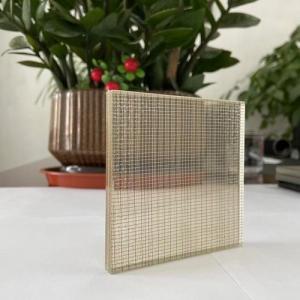 6500x3300mm Laminated Wired Glass 2mm Mesh Laminated Glass