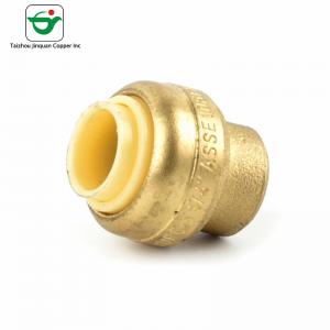 China NSF61 1/2&quot; Copper Push Fit Fittings Yellow End Caps wholesale