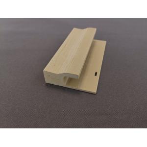 Waterproof Wood Grain WPC Door Frame / Door Jamb Pvc Profile Extrusion