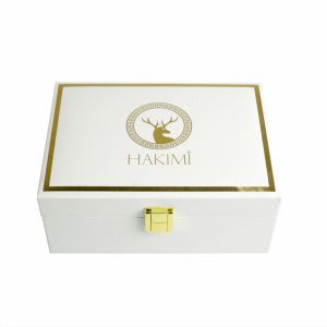 China Cajas decorativas de madera de lujo con revestimiento de terciopelo de peluche Iluminación LED personalizada Certificado FSC wholesale