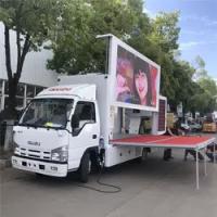China ISUZU Digital Billboard Truck 3840*1728mm 3 Sides P5 Mobile LED Display Truck on sale