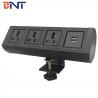 China Boente 2021 6.56 Ft Cord 3 Universal Power and 2 USB Black Office Portable Table Mount Power Station wholesale