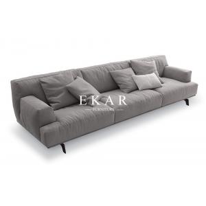China Italian Brand Designs Fancy Grey 3 Seater Sofa Living Room Furniture supplier