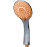 China shower hand set with hose and bracket white orange colour  blister packing 3 spray wholesale