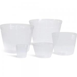 PP Tulip 25cm Dia White Plastic Nursery Pot 8L Floor Boughpot