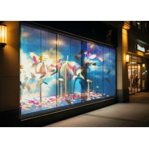 China Custom High-Definition P3.9 Indoor Transparent LED Screen 1000*500mm for Glass Wall and Installation Transparent Led Screen wholesale