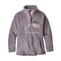 China Womens Breathable Fleece Jacket Pullover Classic Snap T Sweatshirt Spring Autumn on sale