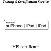China Apple MFi Certification Apple'S Made For IPhone / IPod / IPad Logo Usage License Granted on sale