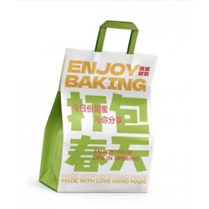 Custom Stone Paper Wrapper Take Away Tote Paper Bag With Personalized Design Custom Shape Finish