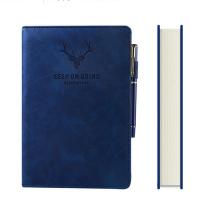 China Thickening A5 PU Leather Diary Notepad with Customized Hardcover Planner Journal Notebook on sale