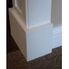 Economic Mothproof PVC Baseboard / Skirting Board For Indoor Decoration