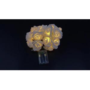 1.5M 10LED Artificial Rose Flower Garland String Light LED Fairy Lights Valentine's Day Wedding Christmas Party Decorations