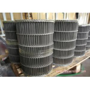 Flat Flex Wire Mesh Belt , Stainless Steel Flat Wire Conveyor Belt Alkali Resisting