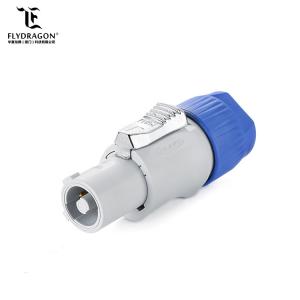 China 3 Pin Locking Type PBT Plug Cable Powercon Circular Connector for LED Screen supplier