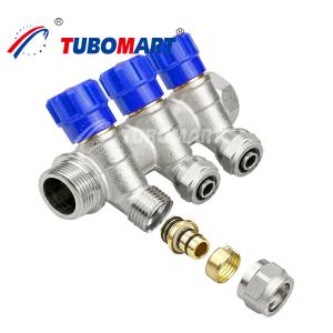 Floor Heating Systems Brass Plumbing Manifold 2 - 12 Outlets Water Pipe Manifold