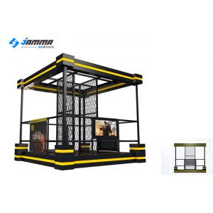 China Gun Shooting 9D Virtual Reality Simulator VR Tower Walking Platform Black Yellow supplier